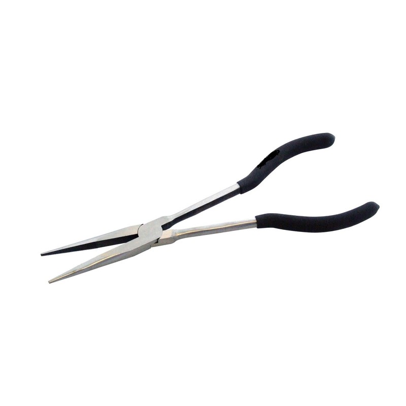 Mr.Gadget's Solutions 28cm Long Reach Straight Nose Pliers, Drop Forged