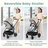 INFANS 2 in 1 Baby Stroller, Convertible Stroller with Bassinet