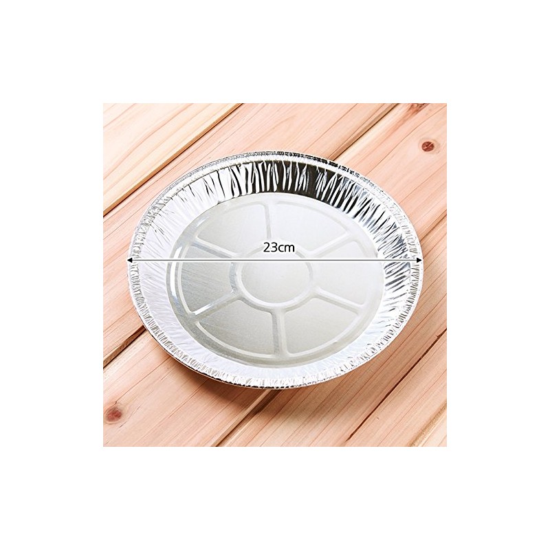 Disposable Paper Plates, Aluminum Plates, Pack of 10, 9.1 inches