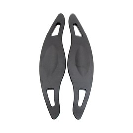 sumaikeji for Hyundai Sonata/Sonata Hybrid/Kona/Kona EV(2024-2025), Santa Cruz/Tucson Hybrid(2025) Aluminium Steering Wheel Shift Paddle Extension Stickers (Black)