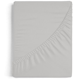 Burrito Blanco Fitted Sheet A8 | Fitted Sheet 100% Cotton | Fitted Sheet 160 x 190 / 200 cm | Colour Grey