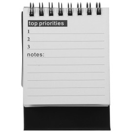 NUOBESTY Mini Desk Calendar 2024.07-2025.12 Portable Small Desktop Calendar Standing Flip Academic Year Monthly Calendars for Planning Organizing Daily Scheduler(Black)