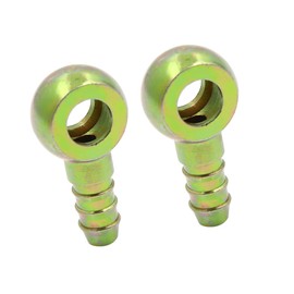 A ABSOPRO 2 x 5/16 Inch Inner Diameter Barb 10 mm Banjo Fitting Fuel Line Connector