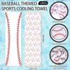 FYSUIMU 12Pcs Baseball Cooling Towels Breathable Sports Softball Microfiber Ice