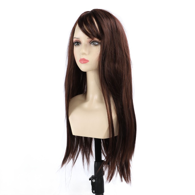 Long Straight Synthetic Hair High Density Silky Heat Resistant Fiber