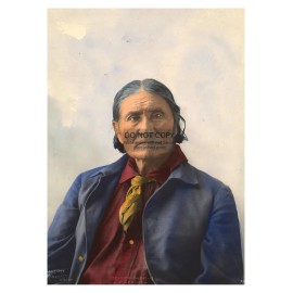 GERONIMO APACHE NATIVE AMERICAN CHEIF HAND TINTED COLOR 5X7 PHOTO
