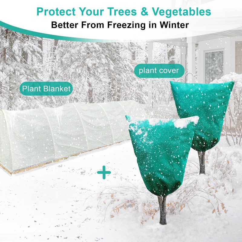 Insoma Plant Covers Freeze Protection, 2.2 oz/yd² Thickened Outdoor Plants
