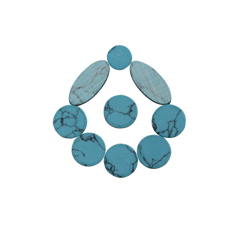 9pcs Colorful Abalone Shell Key Button Inlays for Tenor/ Alto/