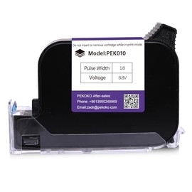 PEKOKO Cartucho de tinta negro PEK010 de secado rápido LBX1000/LBX2000 Impresora de codificación de inyección de tinta en línea