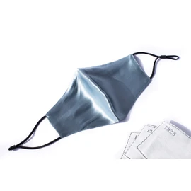 HABAC STUDIO - 100% Mulberry Silk Face Mask, Face Masks Washable UK, Reusable Face Mask, Mens Face Mask, Silk Mask, Masks for Women, 4 Layers Pocket Filter 3X Free PM 2.5 Filters