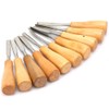 Carving Tools Set, 10Pcs with Wooden Handles in a Wooden