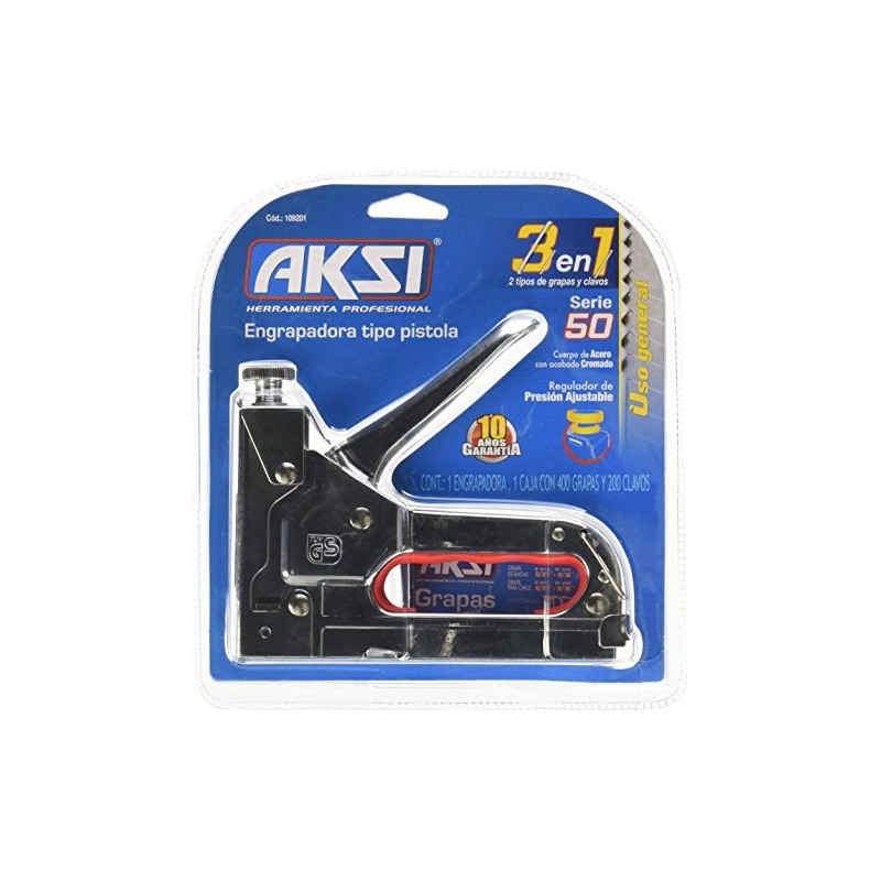 Engrapadora tipo Pistola Aksi con Regulador de Presión 1/4" y