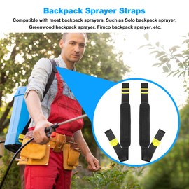 Backpack Sprayer Straps Replacement Most Backpack Sprayer Fits Solo Fimco Greenwood Backpack Sprayer Shoulder Strap(Thickened Sponge Adjustable) - 2 Pack