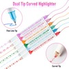 Curve Highlighter Set, Roller Dual Tip Curves Highlighter, Hand Account