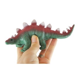 Curious Minds Busy Bags 1 Stretchy Dinosaur Toy - Fidget - Stress - Fun - Squishy Toy - Crunchy Bead Filled Sensory (Stegosaurus)