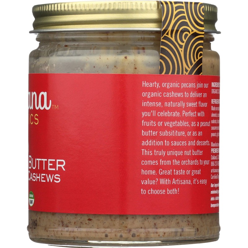 Artisana, Organic Raw Pecan Butter, 8 Ounce