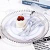 Joyido 150 PCS Silver Plastic Silverware - Silver Plastic Flatware