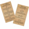 50 Pack Kraft Car Diffuser Instruction Cards 2×3.5 inch Car