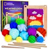 NATIONAL GEOGRAPHIC Wooden Arts and Crafts Loom Weaving Kit -