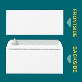 #9 Envelopes Self Seal - 20 Pack - Security Tinted 3 7/8" x 8 7/8" Business Envelopes Peel & Seal - Mailing Envelopes Letter Size - Legal Envelopes for Invoices, Statements - 24lb Plain Envelopes