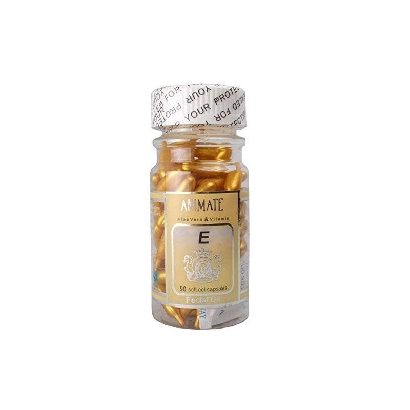 Animate Aloe Vera And Vitamin E Capsules Facial Oil Combo