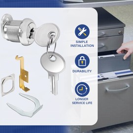 F24/F28 Filing Cabinet Lock Kit for Hon File Cabinet - File Cabinet Lock Replacement Keyed Different