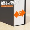 NORDUN Plastic Extra Capacity Hanging File Folder Letter Size,Heavy Duty