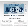 SignsAndTagsOnline.com Under 2M Kansas Trailer License Plate KS Replica Under