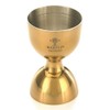 Barfly M37098GD Heavy-Duty Straight Rim Bell Jigger, 25 ml x