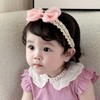 Rannyrena Cute Lace Bow Baby Girls Headbands Large Knot Hair
