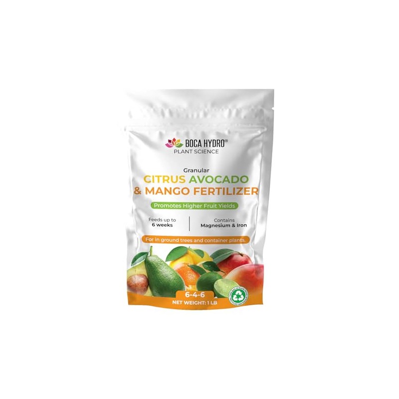 Boca Hydro Granular Citrus Avocado and Mango Fertilizer 6-4-6 +