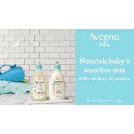 Aveeno Baby Daily Moisture Body Wash & Shampoo, Oat Extract, 12 fl. oz