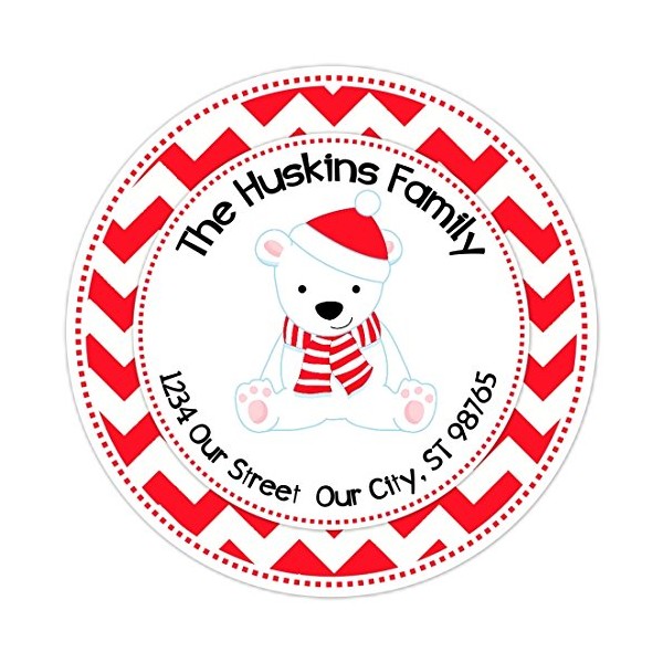 36 Christmas Address Labels, Christmas Custom Address stickers, Holiday Stickers,