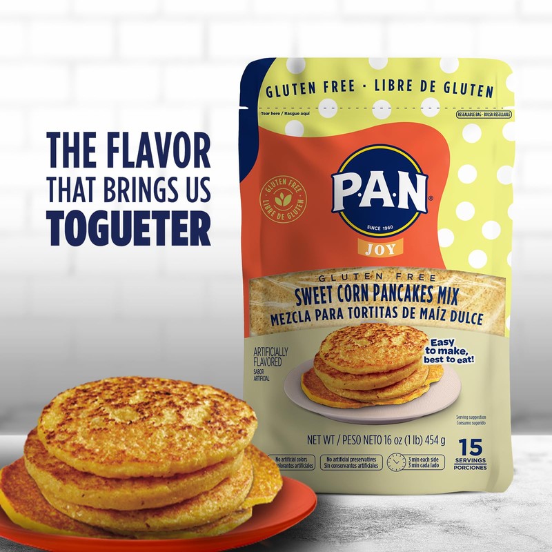 P.A.N Sweet Corn Pancakes Mix – Gluten Free Easy to