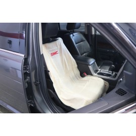 Insync Solutions GMC Truck Car Seat Towel Slip-On Cotton Terry Cloth Tan Seat Cover 47" X 24"