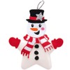 Baker Ross Snowman Star Bauble Kits – Pack of 6,