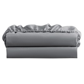 FreshCulture King Fitted Sheet Only 2 Pack - Hotel Quality Fitted Sheet King Size - Ultra Soft & Breathable - Brushed Microfiber - Deep Pocket - Cooling Fitted Sheets for King Size Bed (Dark Grey)