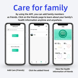 Yeforu Smart Ring Health Rings for Men Women Camera Control Heart Rate Monitor Sleep Ring Waterproof Sports Tracker Blood Oxygen Monitoring Pedometer Calorie Counter Smart Ring Gold Black