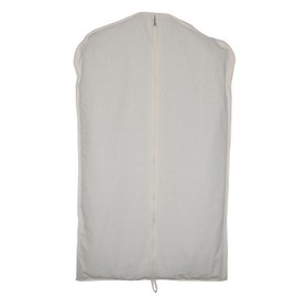 Langjitianya 100% cotton canvas garment bags for closet storage and travel suit bags for clothes, coats, jackets, shirts, dresses suit garment cover for hanging clothes storage (24''x59'')