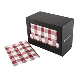Restaurantware Napkin Holder 1 Restaurant Style Napkin Dispenser - Easy Access For Tabletops And Countertops Black Wood Commercial Napkin Dispenser Holds Picnic Print Napkin Sustainable