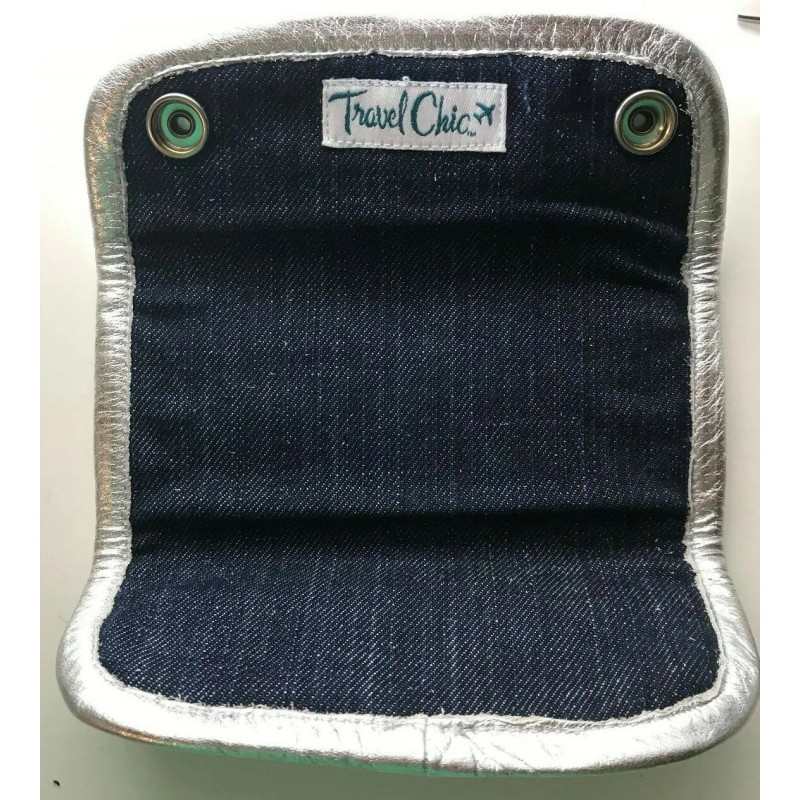 Travel Chic Silver Luggage Name Tag / Identifier w/ Handle