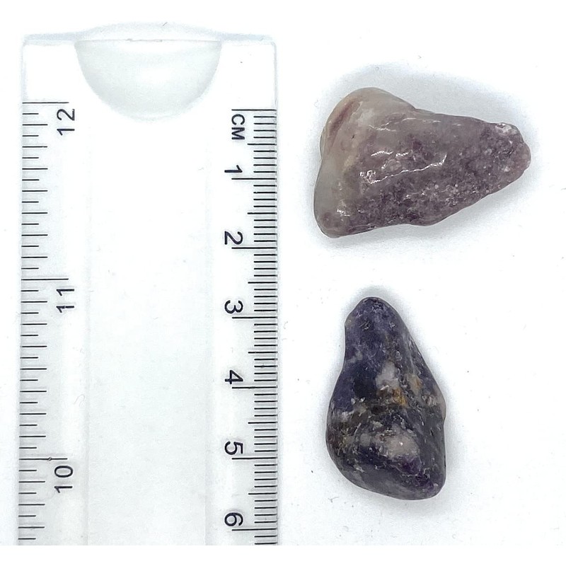 Lepidolite B- Grade Medium Crystal Tumbled Stone - 1 Pc