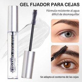 Brow Glue, Gel de Cejas con Fijación, Gel Fijador de Cejas 2PZ Transparente