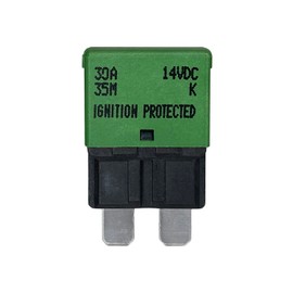 Auto Reset ATC/ATO 30 Amp Circuit Breaker Fuse for Automotive Marine RV Car Truck Audio Battery Protection Automatic Reset | Low Profile (30A, 1 Pack)