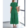 BTFBM Womens Summer 2025 Casual Midi Maxi Dresses Lightweight Short