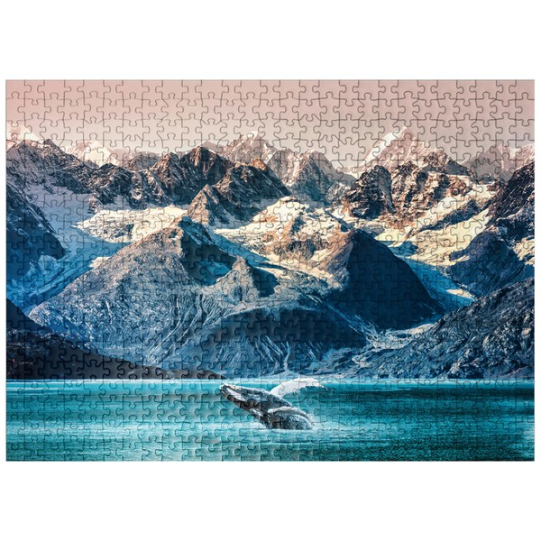 Alaska Whales - Premium 500 Piece Jigsaw Puzzle - Made in USA
