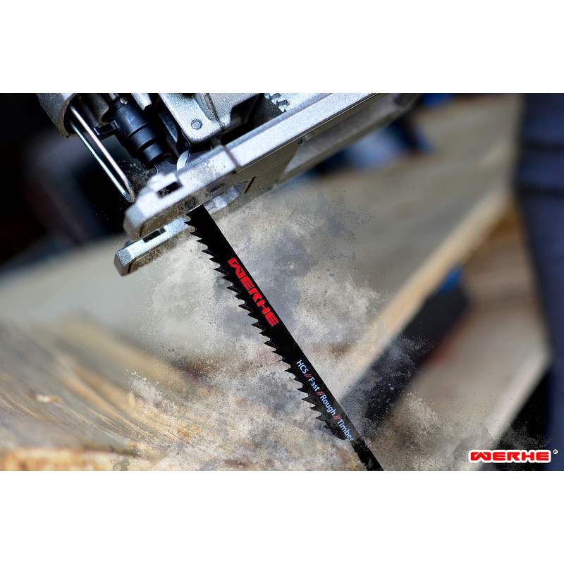 WERHE ® Professional - 10 x Wood Jigsaw Blades -