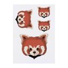 4 x 'Red Panda Face' Temporary Tattoos - Water Resistant,