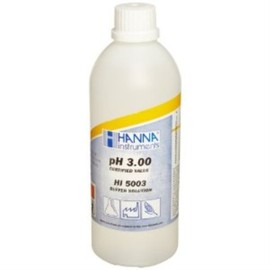 Hannah HI5003 pH Standard Solution (Technical Type), pH 3.00, Certificate Included