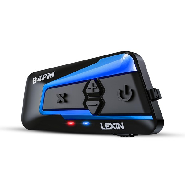 LEXIN B4FM Motorcycle Bluetooth Headset, 10 Riders Helmet Bluetooth Intercom,